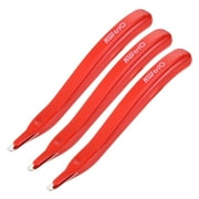 Uxcell Magnetic Staplers Puller Office Home Staple Remover Tools, Red 3 Pack