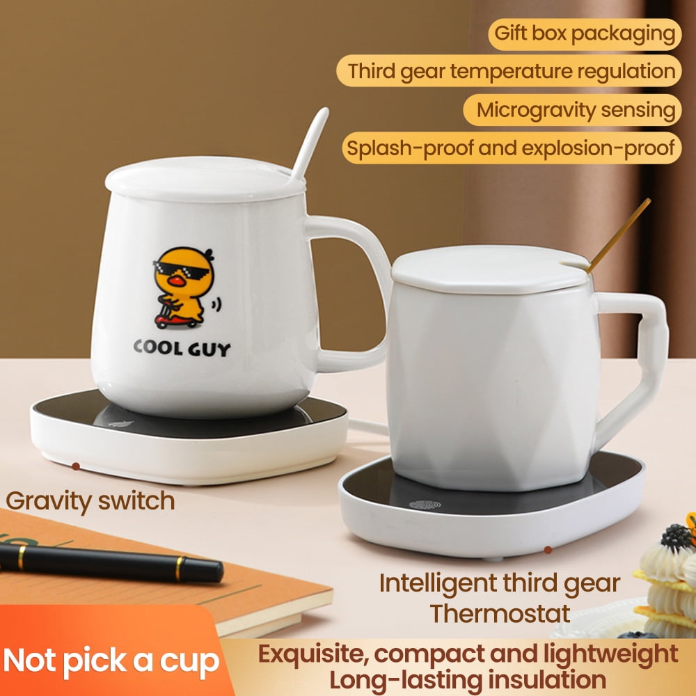 Latady Mini Portable USB Cup Warmer 3 Gear Coffee Mug Heating Coaster