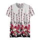 thumbnail image 3 of Gibobby Playera de Manga Corta Casual Suave Camiseta manga corta con cuello redondo y estampado moda informal para mujer(Rojo,G), 3 of 4