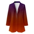 thumbnail image 2 of Akiihool Winter Blazers for Women Lightweight Blazers for Women Suit Jackets Dressy Long Sleeve Blazer Jacket Open Front Cotton Cardigan (Orange,XXL), 2 of 4