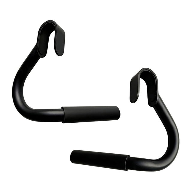2 ergonómicas portátiles para dominadas, para gimnasio, con ganchos para bandas de resistencia, entrenamiento de fuerza y .