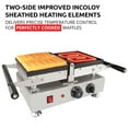 thumbnail image 3 of Belgian Waffle Iron with Removable Plates | Swing Type | 2 Square-Shaped Waffles, 3 of 9