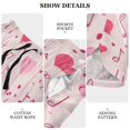 thumbnail image 5 of Women's Short Sleep Pants Sleep Shorts for Women Women's Pajama Bottoms Women's Athletic Shorts Suitable for Home Use Relaxation M Pink Note Element, 5 of 8