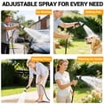 thumbnail image 5 of Dkenicor 5/16 35FT Retractable Wall Mount Garden Hose Reel,10 Pattern Nozzle,Automatic Self Retract&Any Length Lock,for Garden,Patio,Yard Use,Gray, 5 of 6
