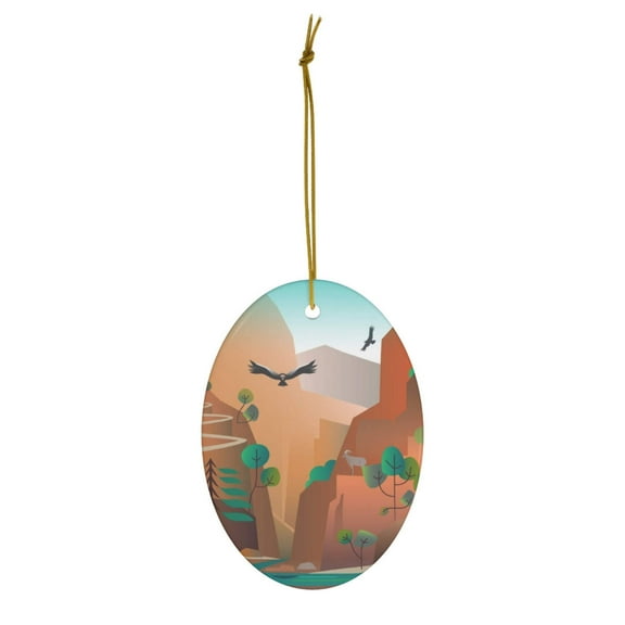 Zion National Park Ceramic Ornament