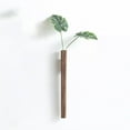 thumbnail image 3 of Nordic Handmade Wall Hanging Vase Holder Wood Bsai Wall Mounted Flower Tube for Garden Office Wedding Home Entrance Ornament Walnut, 3 of 8