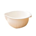 thumbnail image 3 of Colador de frutas, cuenco colador, cesta de lavado de verduras, colador de lavado de arroz, colador multifuncional para lavadora de granos para frijol beige, 3 of 9