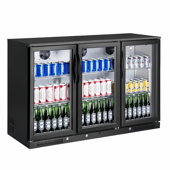 Cooler Depot NSF 54" Beverage Merchandiser Back Bar Cooler, 11.3 cu ft, Glass Door, Model BBT350L