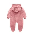 thumbnail image 3 of aidice Toddler Baby Clothes Newborn Hooded Footed Infant Fleece Rompers Comfy Cotton Unisex Clothes, 3 of 3