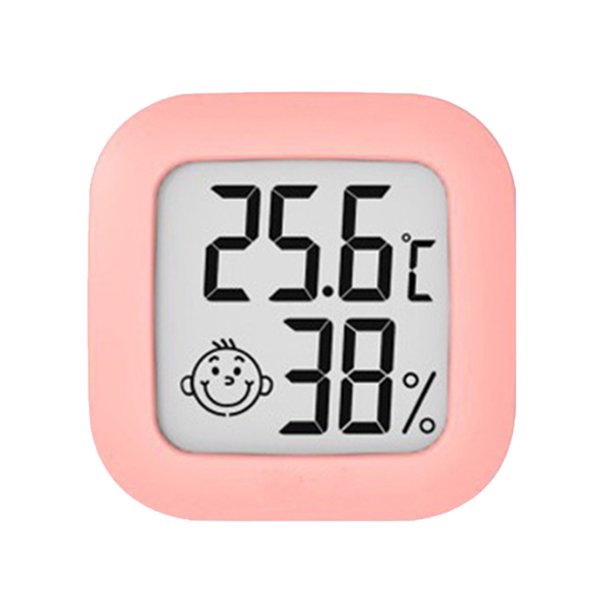 Sywqhk Mini termómetro digital LCD temperatura humedad medidor higrómetro (rosa) Sywqhk Para estrenar