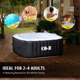 thumbnail image 3 of CO-Z 5ft Inflatable Hot Tub Pool 2-4 Persons With Massage Jets and All Accessories Black, 3 of 8
