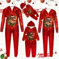 thumbnail image 5 of Fiaer Christmas Matching Family Onesie Pajamas Full Zip up Long Sleeve Deer Graphic One Piece Sleepwear Comfort Trendy Hooded Jumpsuit Sleepwear Loungewear Baby 9M, 5 of 9