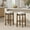 Dark Walnut + Ivory, variant on Christopher Knight Home 30" Round Upholstered Bar Stools, Wooden Frame, Dark Walnut + Ivory, Set of 2