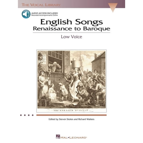 English Songs: Renaissance to Baroque: The Vocal Library Low Voice (Other)