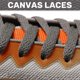 thumbnail image 5 of Athletic Sneaker Canvas Shoes Laces Flat Shoelaces String Dark Gray Pair, 5 of 5