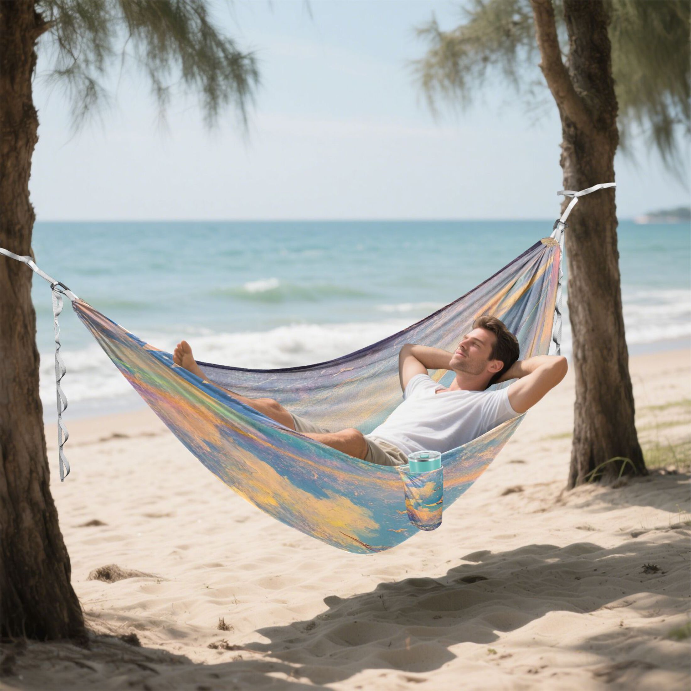 Hammock Camping Hammock Nylon Portable Hammock Travel Camping Hammock Sky Beautiful Dove