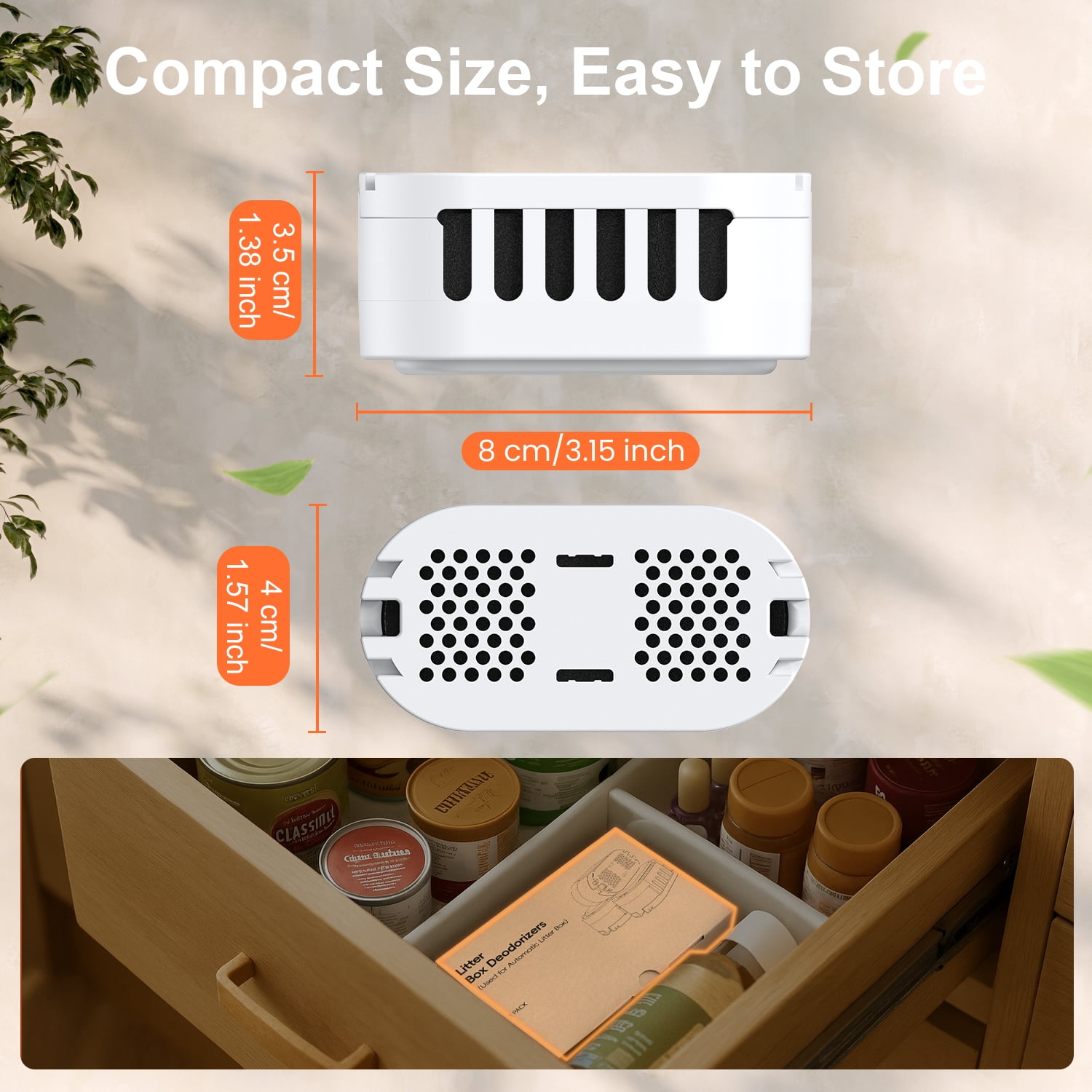 Cat Litter Box Deodorizers, Compataible with Dlopede Automatic Cat Litter Box , Air Freshener for Self-Cleaning Litter Boxes Refill Cartridges, Long-Lasting Odor Elimination (3-pack)