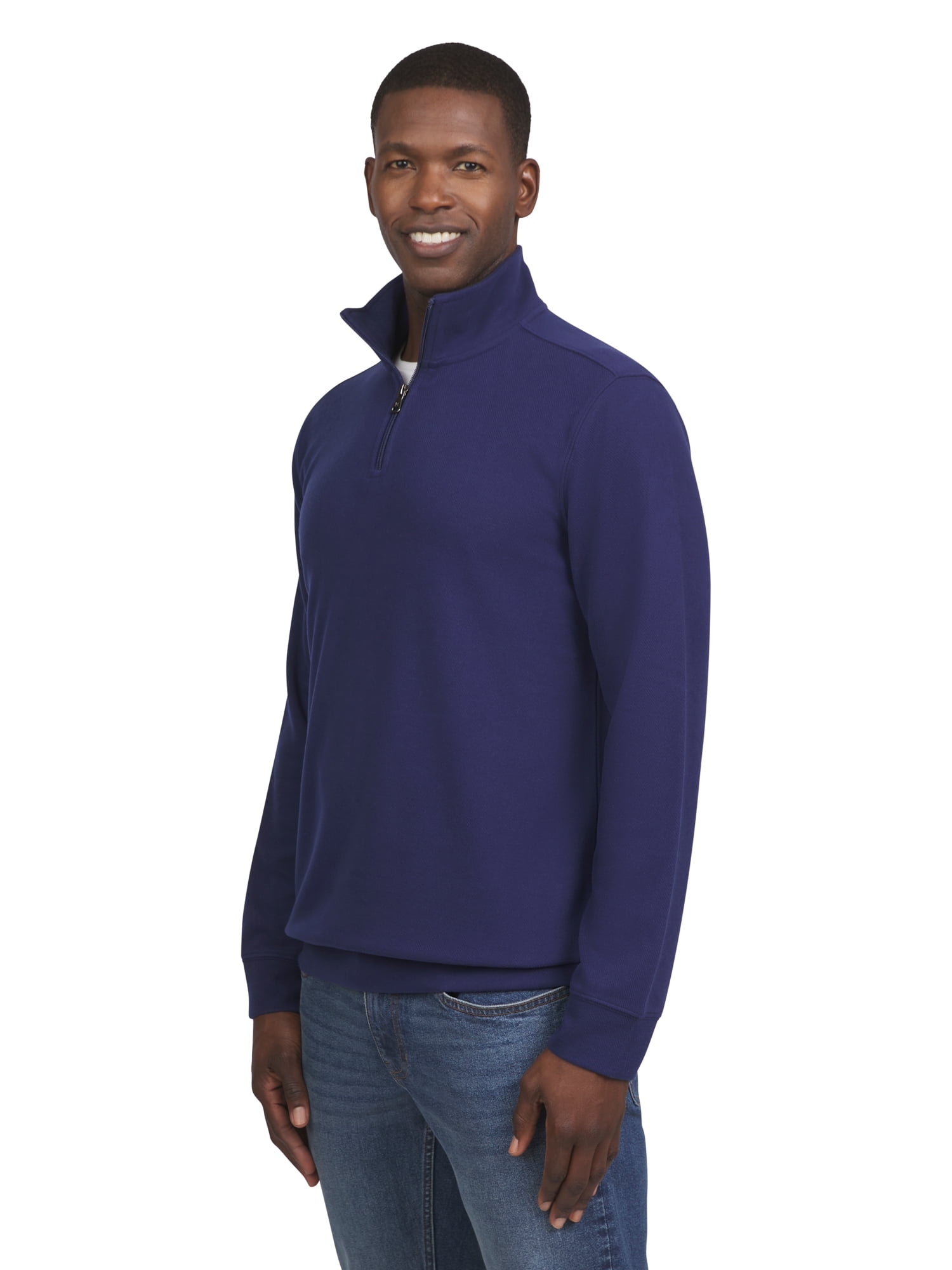 Chaps Men's & Big Men's Brushed Twill Quarter Zip, Sizes S-2XL