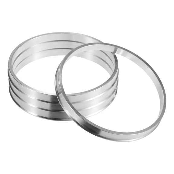 Unique Bargains 4pcs OD 106.1mm to ID 100mm Aluminum Alloy Vehicle Hub Centric Rings Wheel Bore Center Spacer