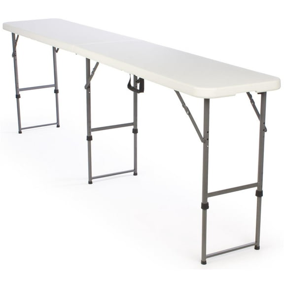 Adjustable-Height Folding Tables Are Portable and Can Be Adjusted to 3 Separate Heights (FOLDT104)