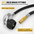 thumbnail image 3 of 6 Feet Propane Adapter Hose & Regulator for Blackstone 17 and 22 Inch Tabletop Griddle, 90° QCC Switch to 20 lb Tank, 3 of 7