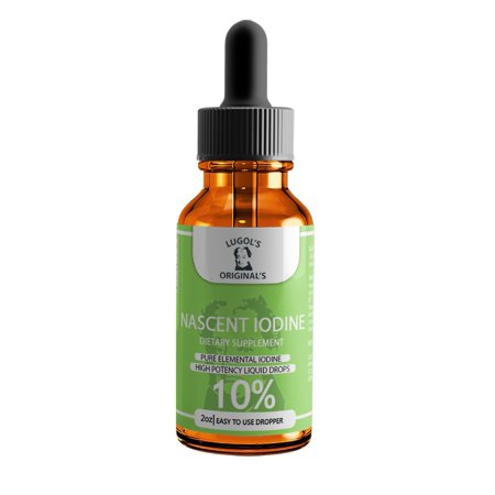 10% Nascent Iodine Liquid Drops Thyroid Supplement 2oz