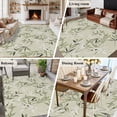 thumbnail image 6 of Green Eucalyptus Leaves Area Rugs Collection 5'x7', Spring Watercolor Plant Textured Non Slip Indoor Rectangle Throw Runner Rug Floor Mat Carpet for Living Room Dining Table Bedroom Nursery, 6 of 9