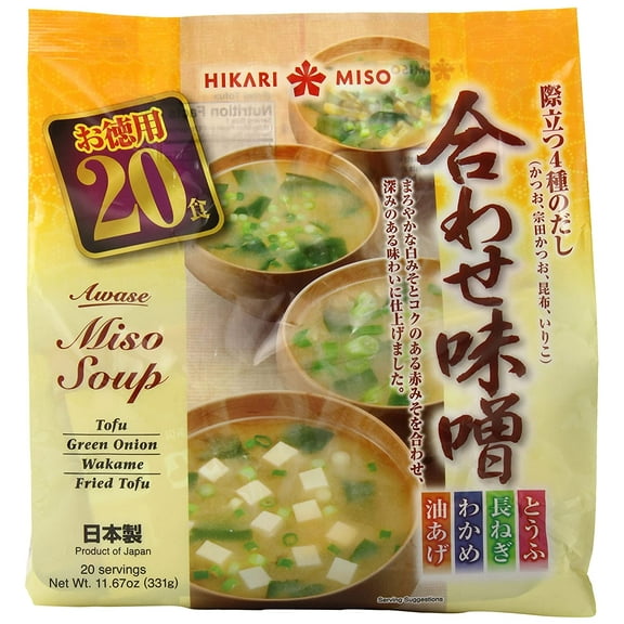 Hikari Miso Instant Awase Miso Variety Soup, 11.67 oz