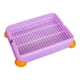 thumbnail image 1 of Caja de arena para conejos, caja de inodoro de esquina, bandeja para mascotas desmontable, arena para conejos, cama de esquina para conejillos de , S, PÚrpura púrpura, 1 of 8