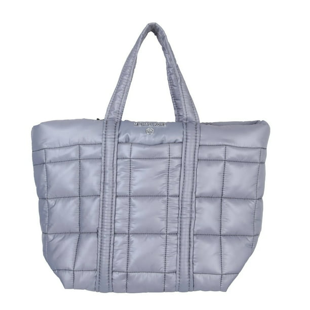 Michael Kors Stirling Small Quilted Padded Tote Bag - Grey - Walmart.com