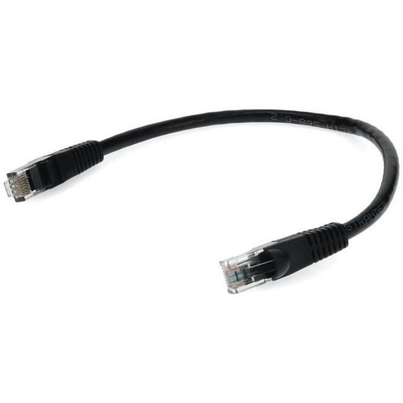 AddOn 7ft RJ-45 (Male) to RJ-45 (Male) Straight Black Cat6 UTP Copper PVC TAA Compliant Patch Cable