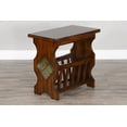 thumbnail image 6 of Sunny Designs Santa Fe 25" Traditional Wood Magazine Table in Dark Chocolate, 6 of 7