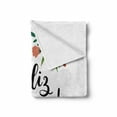 thumbnail image 2 of Spanish Soft Flannel Fleece Blanket, Feliz Pascua Happy Easter Celebration with Floral Wreath Greeting Joy Calligraphy, Cozy Plush for Indoor and Outdoor Use, 70" x 90", Multicolor, by Ambesonne, 2 of 6
