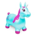 Waddle! Unicorn Bouncer! Inflatable Ride on Toy (Aqua Shimmer