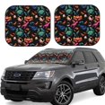 thumbnail image 1 of Saiise Animals Under Water for Foldable Car Sun Shades (2-Pack) Offer Sun Protection with an Easy-fold Design for Convenient Windshield Shading-Small, 1 of 6
