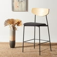 thumbnail image 5 of SAFAVIEH Ryker Scandinavian Counter Stool, Oak/Black (20.3 in. W x 20 in. D x 39 in. H), 5 of 14