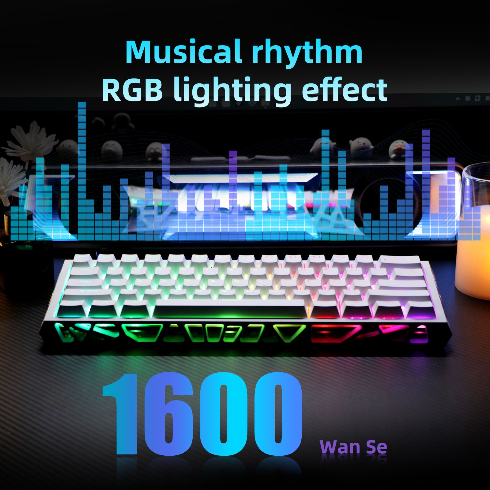 AsterOutdoor 61-Key Mechanical Gaming Keyboard RGB Backlit photo 6