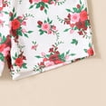 thumbnail image 5 of Utlike Girls 2 Pcs Outfits Set Toddler Sleeveless Summer Top Floral Print Shorts 2Pcs Outfits Clothes Set For Children Clothes Children Shorts Set Size 12 Months-18 Months, 5 of 5