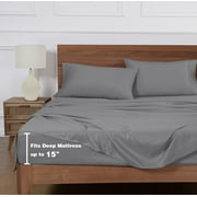 Mainstays Super Soft Brushed Microfiber Bed Sheet Set, Dark Teal, Full, 4 Piece
