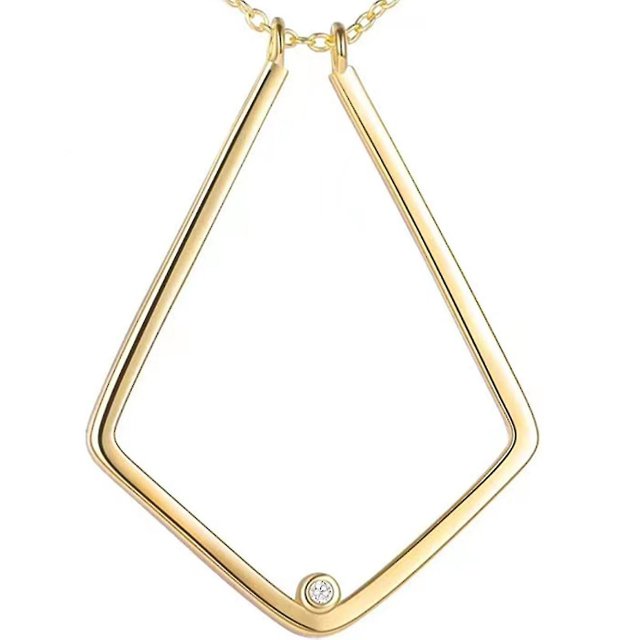 Soporte de anillo de plata Collar Colgante Joyas para mujeres Esposas Novias