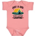 thumbnail image 3 of Inktastic Just a Girl Who Loves Camping Girls Baby Bodysuit, 3 of 5
