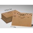 thumbnail image 6 of Inkdotpot 4x6 Inch Recipe Cards (Set of 50) , Thick Double Sided Premium Card Stock- Modern Style Kraft Recipe Notecards for Weddings- Bridal- Baby Shower - Stars Theme, 6 of 6