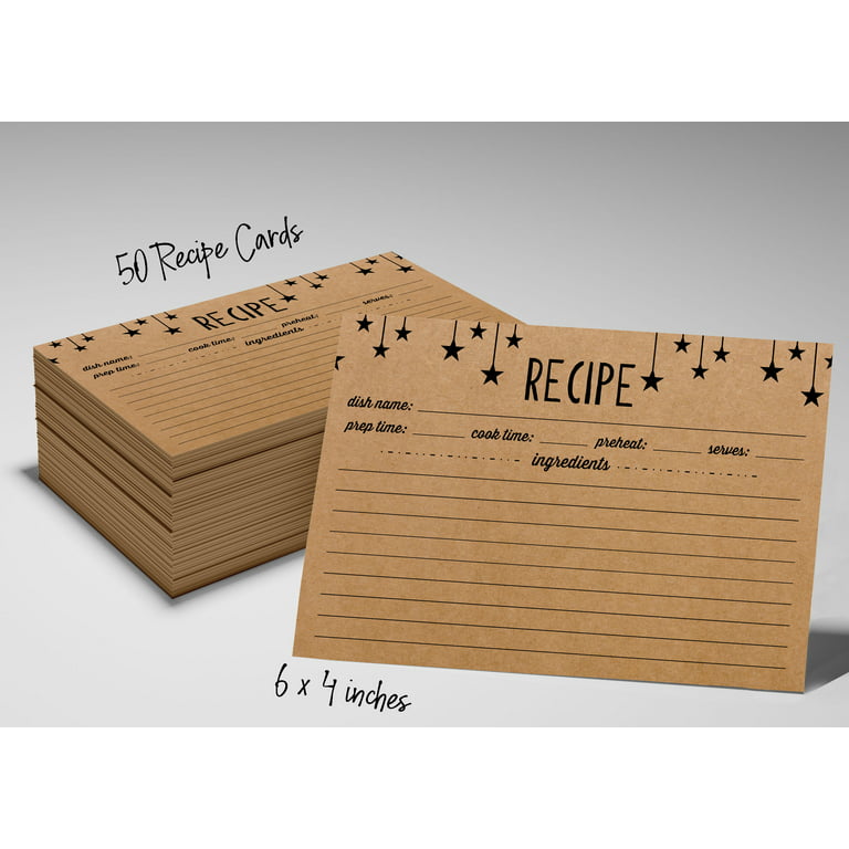 Personalized Recipe Cards - 3x5 - Classic Monogram