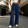 thumbnail image 2 of Posijego Women's Jogger Pants High Waisted Straight Leg Lightweight Solid Color Workout Pants Running Pants with Pockets, 2 of 7