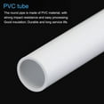 thumbnail image 4 of Uxcell Rigid Round Pipe White 0.39 x 0.47"(ID*OD) High Impact for Water Pipe Crafts Cable Sleeve, 4 of 6