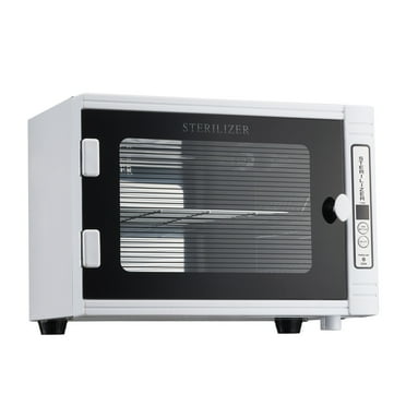 KFFKFF 12L Nail Tool Cleaning Machine with Timer, Tool Cabinet Cleaner Box Featuring Tempered Glass Door and 185nm Wavelength, Suitable for Labs, Homes, Nail Salons, Hair Studios, and Beauty Studios
