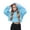 Blue, variant on Posijego Girls Athletic Sweatshirt Fleece Hooded Lightweight Soft Long Sleeve Pullover Sweatshirts Casual Tops