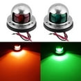 thumbnail image 2 of Red Green LED Marine Navigation Light 12V Boat Bow Light Marine Boat Singnal Light, Perfect, 2 of 8