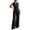 A1 Black, variant on GILIGEGE Women 2 Piece Suit Set,Pant Suits for Women,Sleeveless Blazer Vest Wide Leg Pantsuit Sets,Two Piece Outfit Professional Office Work Pantsuits Set,Business Casual Blazer Sets Black L