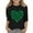 Z106-Black, variant on YUEHUA Shirt for Girls 9-10 Girls's Graphic St Patricks Day Fashionable Versatile Round Neck 3/4 Quarter Sleeve Casual T Shirt Top, 9-10 Years